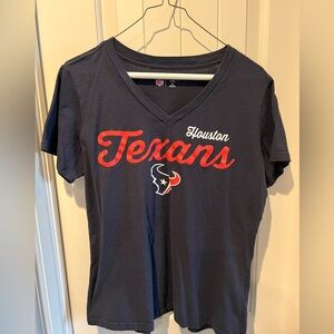 💰 5/$20!! NFL Houston Texans VNeck T-Shirt women’s sz XL
